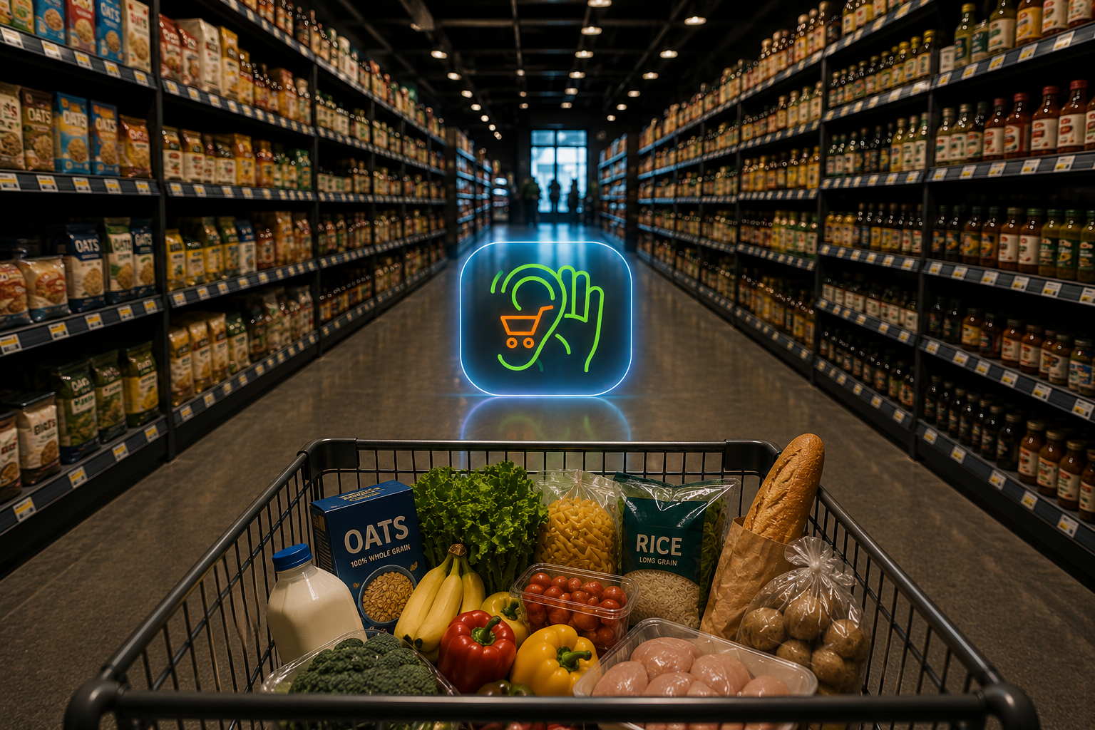 shopping app smartphone screen
